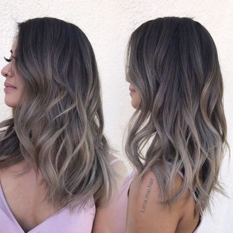 Boliage Hair, Blond Highlights, Rambut Brunette, Ash Brown Hair Color, Ash Blonde Hair Colour, Ash Brown Hair, Ash Blonde Balayage, Brown Ombre Hair, Blond Balayage