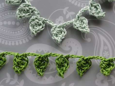 20 FREE Crochet Leaf Patterns for Every Season: Little Leaves Garland Free Crochet Pattern Hanging Flower Crochet Pattern, Crochet Leaf Garland Free Pattern, How To Crochet Leaves, Crochet Vines And Leaves Pattern, Crochet Leaf Garland, Crochet Ivy, Crochet Seasonal, Crochet Quotes, Crochet Plants