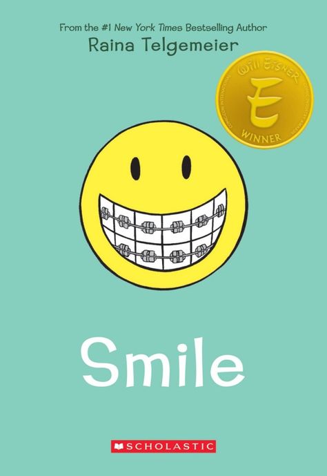 15 Chapter Book Series That Should Be More Popular Smile By Raina Telgemeier, Smile Raina Telgemeier, Raina Telgemeier, National Geographic Kids, Dental Problems, Middle Grades, Sixth Grade, Chapter Books, Board Books