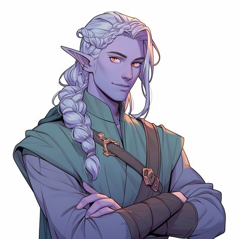 Fantasy Cold Weather Clothes, Astral Elf Male, Sea Elf Male, Dark Elf Character Design, Astral Elf Dnd, Male Elf Art, Drow Dnd, Dnd Drow, Astral Elf