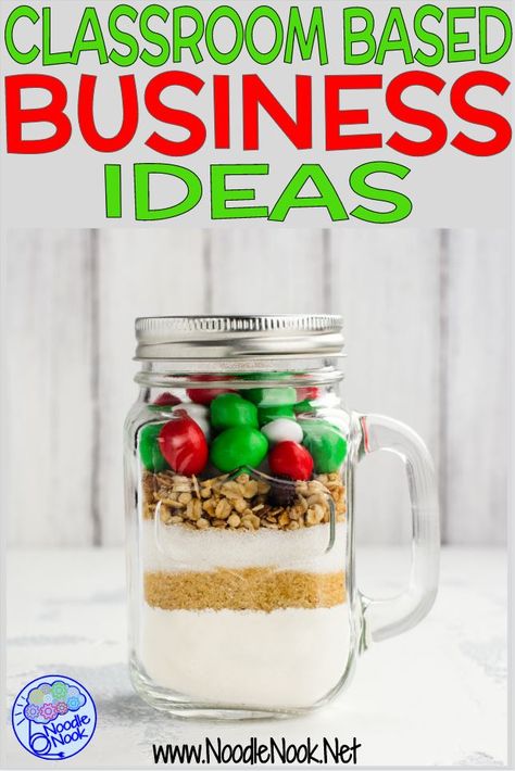 Classroom Based Business Ideas, Special Education Business Ideas, Business Activities For Students, Classroom Business Ideas, Student Business Ideas, Micro Business Ideas, Monogram School Supplies, Business Education Classroom, Business Classroom