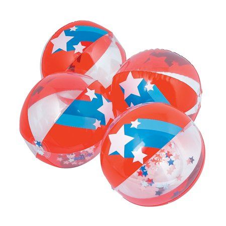 Patriotic Classroom, Patriotic Party Favors, Beach Ball Party, 4th Of July Games, Beach Balls, Fourth Of July Decor, Let Freedom Ring, 4th Of July Celebration, Patriotic Party