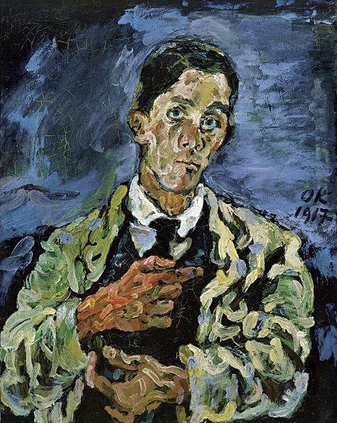 Oskar Kokoschka, Modern Canvas Painting, German Expressionism, Expressionism Painting, A Level Art, Gustav Klimt, Portrait Artist, Art Movement, Art Moderne