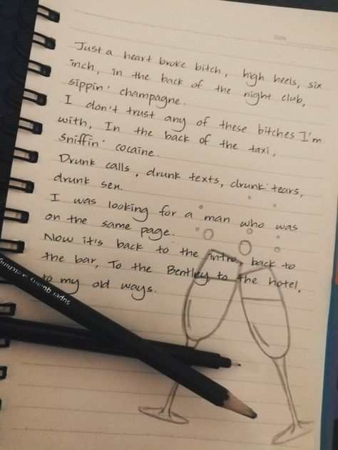 Drawing Inspired By Songs, Lyrics On Notebook, Songs Lyrics Drawings, Lyrics In Notebook, Song Lyrics Sketch Ideas, Journal Ideas Song Lyrics, Sketchbook Song Lyrics, Writing Lyrics On A Notebook, Drawings Based On Song Lyrics