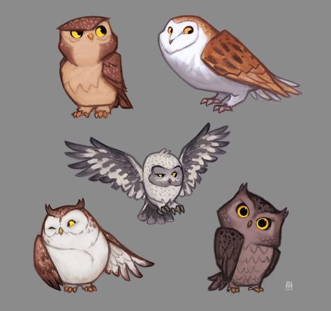 Owls, Patri Balanovsky on ArtStation at https://www.artstation.com/artwork/zn2oD?utm_campaign=digest&utm_medium=email&utm_source=email_digest_mailer Cute Owl Drawing, Owl Drawing, Animals Watercolor, Owl Illustration, Illustration Noel, Owls Drawing, Owl Cartoon, Seni Cat Air, Animal Sketches