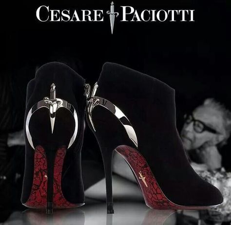 Cesar picotti Dagger Heels, Quince Heels, Black Dagger Brotherhood, Cesare Paciotti, Evil Queen, Unique Shoes, Hot Shoes, Quince, Stiletto Heel