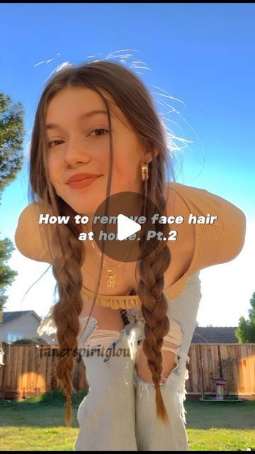 Beauty and Personal care on Instagram: "How to remove face hair at home. Pt.2 (Follow @innerspiritglow for more Save it for later) Tag her! . . . . .  face hair, hair removal, facial hair, remove face hair, aesthetic, skincare, glowup, remove facial hair, get rid face hair . . . #facehair #skincare #aesthetic #innerspiritglow #fyp" Face Mask For Facial Hair Removal, How To Get Rid Of Face Hair, How To Remove Face Hair At Home, How To Remove Hair From Face, How To Remove Facial Hair At Home, How To Get Rid Of Facial Hair, How To Remove Facial Hair Naturally, How To Remove Facial Hair, Remove Face Hair