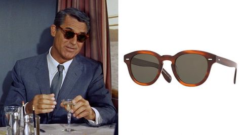 Oliver Peoples Releases Cary Grant 'North by Northwest'-Inspired Eyewear | Hollywood Reporter Jennifer Grant, Hitchcock Film, North By Northwest, Katharine Hepburn, Cary Grant, Luxury Eyewear, Herren Outfit, Nike Shoes Outlet, Alfred Hitchcock