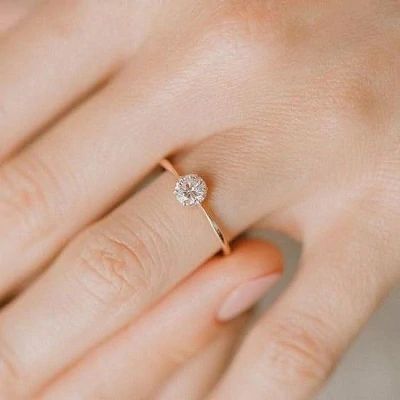 0.20 CT Diamond Ring Simple Classic Wedding, Wedding Rings Sets His And Hers, Minimalist Wedding Rings, Love Simple, Wedding Rings Round, Celtic Wedding Rings, Dream Engagement Rings, Minimal Aesthetic, Wedding Rings Vintage