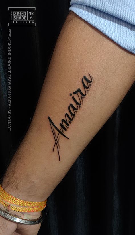 Cool Name Tattoos Ideas, Rachel Tattoo The Name, Man Name Tattoo, Wrist Name Tattoos Men, Small Name Tattoos Men, Name Tattoo Designs For Men Fonts, Name Arm Tattoo Men, Arm Name Tattoos Men, Name Tattoos Men