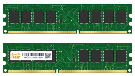 Real random access memory or ram computer Premium Vector Ram Random Access Memory, Yellow Business Card, Random Access Memory, Data Visualization Design, Computer Basic, Modern Business Cards Design, Computer Server, Computer Memory, Memoria Ram