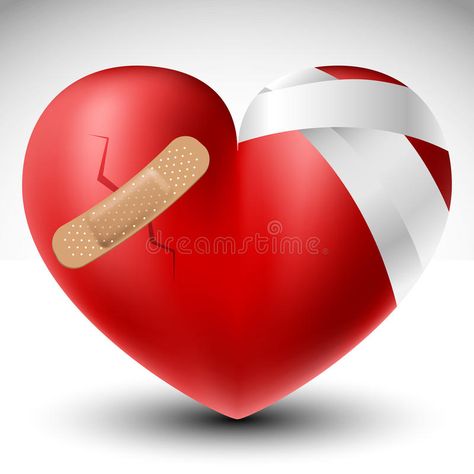 Heart With Bandages, Heart Pain, Romantic Good Night, Village Photography, Heart Drawing, 3d Heart, Drawings Simple, Design Display, Heart Wallpaper