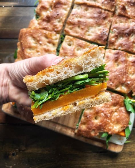 Spicy Marinated Butternut Squash — LUKAS VOLGER Butternut Squash Burger, Butternut Squash Sandwich, Squash Sandwich, How To Cook Polenta, Vegetarian Mains, Creamy Pasta Sauce, Veggie Burgers Recipe, Tofu Dishes, Havarti