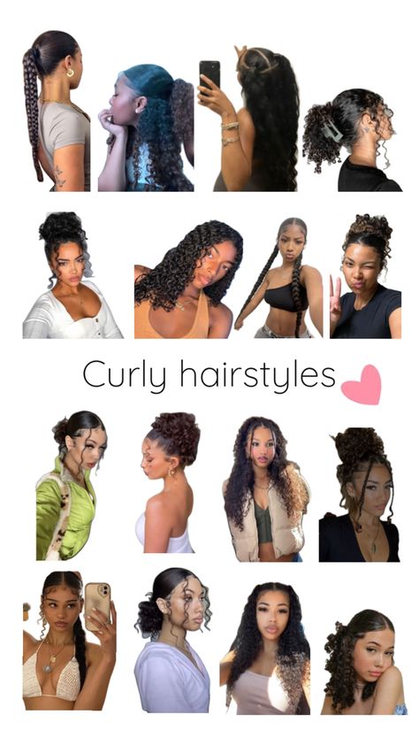 Hair Styles For Black Women, Quick Curly Hairstyles, Styles For Black Women, Curly Hair Beauty, Curly Hair Care Routine, Mixed Curly Hair, Quick Natural Hair Styles, Cute Curly Hairstyles, Curly Hair Styles Easy