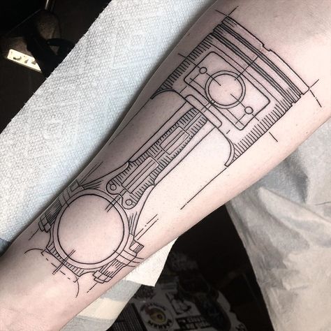 @witchfinger23 shared a photo on Instagram: “Piston engineering tat. #blackwork #blackworktattoo #blackworktattooartist #linework #lineworktattoo #engineeringtattoo #cartattoo…” • Jul 27, 2020 at 8:07pm UTC Car Piston Tattoo, Diesel Mechanic Tattoo Ideas, Mechanical Engineering Tattoo, Dark Tatoos, Diesel Mechanics Tattoo, Engineering Tattoo, Industrial Tattoo, Car Tattoo Ideas, Piston Tattoo