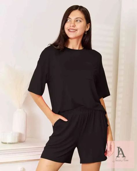 Come and enjoy this trendy style! Basic Bae Full Size Soft Rayon Half Sleeve Top and Shorts Set https://ssdlr.shop/l/8c0247f2 JazziAnn #basic-bae #lounge-wear #pajamas #ship-from-usa #sleep-wear #tye-dye Top And Shorts Set, Curve Model, Half Sleeve Tops, Maxi Dress Cocktail, Baywatch, Maxi Dress Formal, Basic Style, Shorts Set, Everyday Style