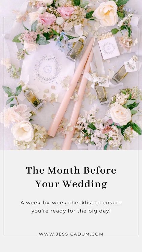 Month Of Wedding Checklist, Month Before Wedding Checklist, One Month Before Wedding, Wedding Day Essentials, Preppy Wedding, Wedding To Do List, Bride Planning, Wedding Planning Tools, Plan My Wedding