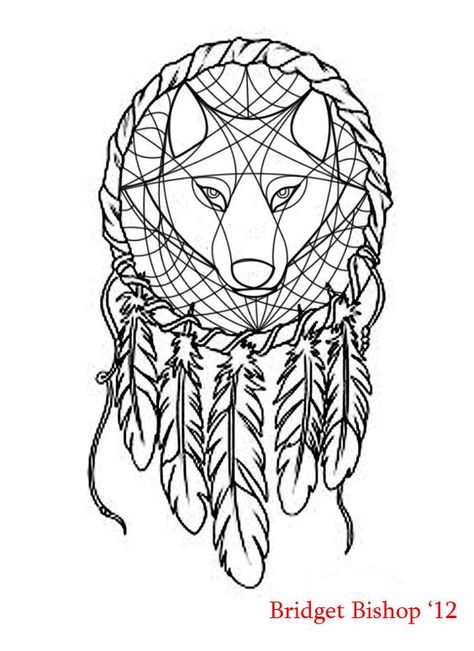 Dreamcatcher Wolf design by ~AshesOfTheSage on deviantART Tattoo Drawing Ideas, Wolf Dreamcatcher Tattoo, Dream Catcher Coloring Pages, Wolf Dreamcatcher, Making Dream Catchers, Dream Catcher Tattoo Design, Dream Catcher Nursery, Native American Wolf, Beautiful Dream Catchers