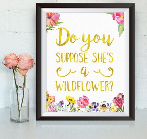 Buy One Get One Do You Suppose Shes a Wildflower 8x10 or Alice In Wonderland Nursery, Wonderland Nursery, She's A Wildflower, Decorative Bookends, Alice And Wonderland Quotes, Bel Art, Grad Caps, Inspirational Printables, Cap Ideas