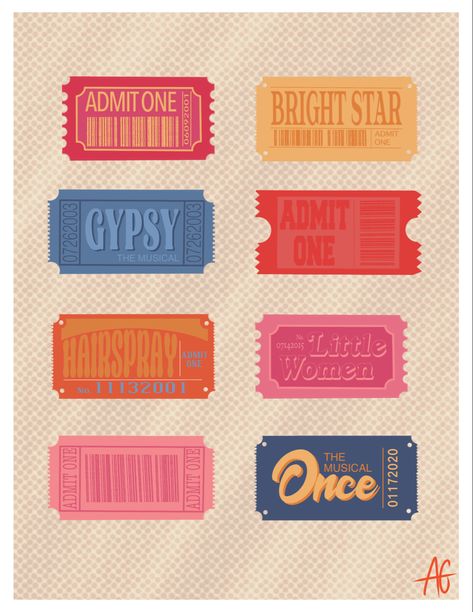 Broadway Graphic Design, Broadway Aesthetic, Broadway Poster, Preppy Posters, Ballet Design, Theatre Logo, Musical Tickets, Ballet Designs, Broadway Posters