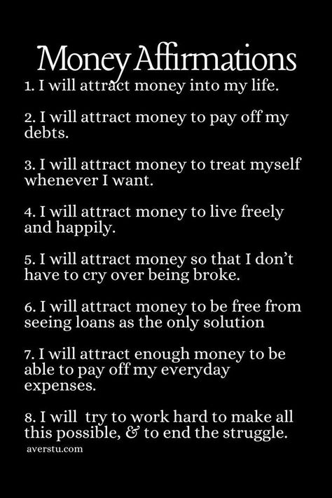 Pin on AFFIRMATIONS Money Mantras, Tenk Positivt, Spiritual Manifestation, Wealth Affirmations, Daily Positive Affirmations, Law Of Attraction Affirmations, Positive Self Affirmations, Money Affirmations, Love Affirmations