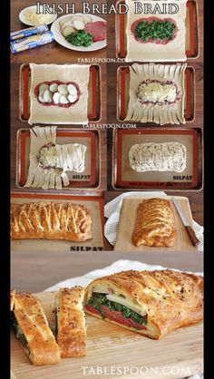 Bread Braid, Types Of Breads, Breads And Pastries, Resepi Roti, Irish Bread, Braided Bread, Resep Diet, Idee Pasto, Deilig Mat