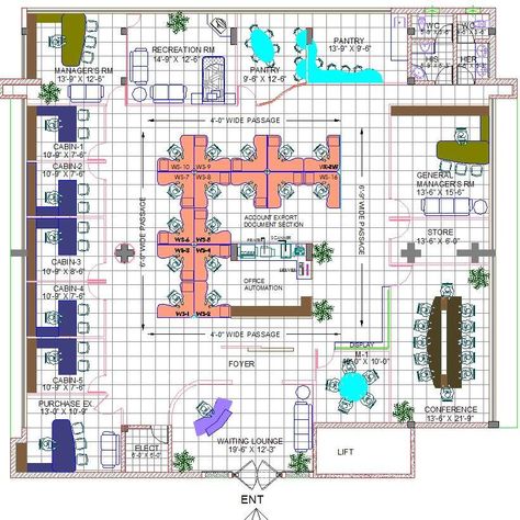 Corporate bank interiors layout plan in AutoCAD dwg files. Find also furniture blocks, planning and designing. This plan made on modern concept there are workstations, cabins, and clean floor plan. This drawing help to designer space planning and designing. Library Layout Floor Plans, Bank Plan Layout, Bank Layout Plan Design, Bank Floor Plan Layout, Bank Design Architecture Plan, Bank Plan Architecture Projects, Office Floor Plan Corporate, Bank Design Interior, Bank Interior Design Concept