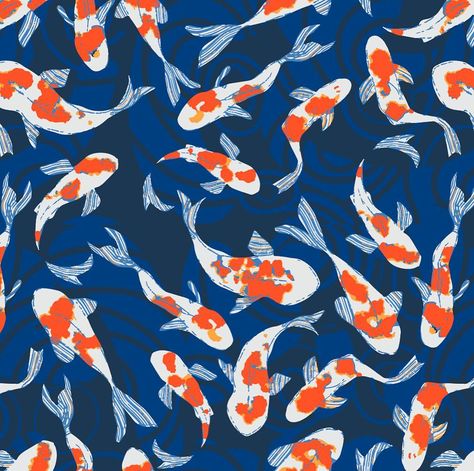 A more detailed #repeatpattern using my new skills! . . . #koi #koifish #spdcommunity #artlicensing #surfacepattern #surfacepatterndesign… Fish Patterns, New Skills, Random Art, Art Licensing, Koi Fish, Surface Pattern Design, Surface Pattern, Repeating Patterns, Pattern Art