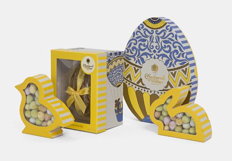 Easter Packaging Design, Easter Packaging, Charbonnel Et Walker, Chocolate Maker, Box Packaging Design, Easter Chocolate, Food Packaging Design, Easter Design, Packing Boxes