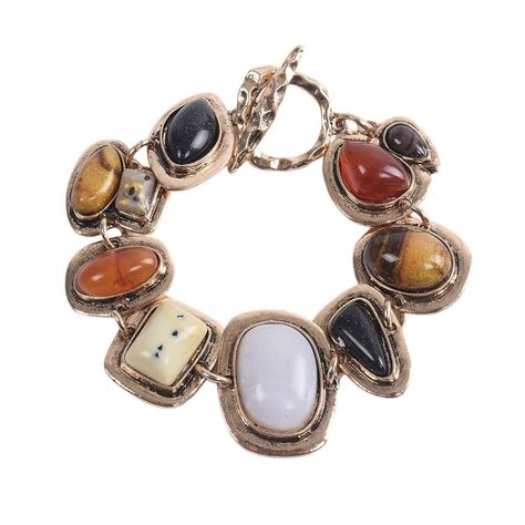 PRICES MAY VARY. Title: LUREME Vintage Ethnic Big Stones Bracelet for Women with Turquoise White Yellow Colorful Stones Charm Bracelet(bl003561). Product Type: Departments > Women > Jewelry > Bracelets > Charms & Charm Bracelets > Charm Bracelets Big Bracelets, Retro Bracelet, Trending Bracelets, Winter Jewelry, Chunky Bracelets, Natural Stone Bracelets, Jewelry Lookbook, Funky Jewelry, A Bracelet