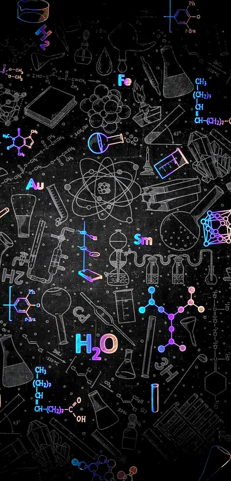 Lab Wallpaper Chemistry, Chemistry Black Wallpaper, Sciencetist Wallpaper, Science Phone Wallpaper, Biochemistry Aesthetic Wallpaper, Chemistry Art Wallpaper, Chemistry Wallpaper Science, Chemistry Wallpaper Backgrounds, Science Wallpaper Backgrounds