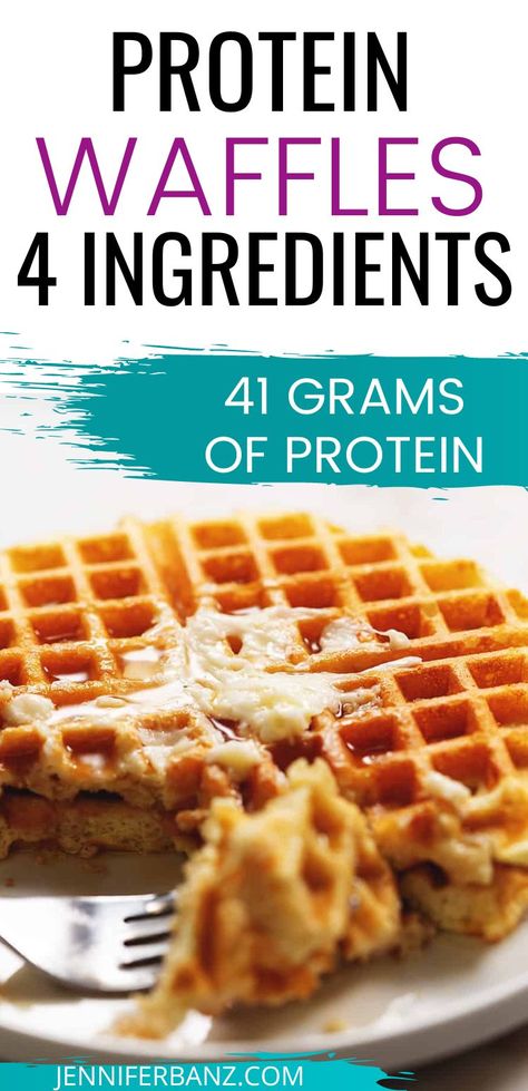 These actually crispy protein waffles only use 4 ingredients! Use your favorite whey protein powder, eggs, sour cream or Greek Yogurt, and baking powder to make these delicious and healthy waffles in less than 10 minutes. Healthy High Protein Breakfast, Cake Pizza, High Protein Breakfast Recipes, Protein Baking, Protein Waffles, Protein Dinner, Fire House, Pizza Sandwich, Healthy High Protein Meals