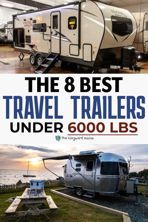 In the market for a great travel trailer? If you're considering lighter models, here are some of the best units you can get under 6000 lbs. Check these out, click to continue! Best Travel Trailers, Chevy Astro Van, Travel Trailer Living, Small Travel Trailers, Rv Travel Trailers, Rv Types, Trailer Living, Buying An Rv, Cool Campers