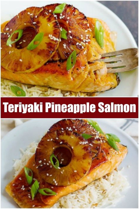 Teriyaki Pineapple, Salmon Recipe Pan, Pineapple Salmon, Caramelized Pineapple, Best Salmon Recipe, Recipes Using Rotisserie Chicken, Salmon Recipes Pan Seared, Salmon Recipes Baked Healthy, Seafood Recipe