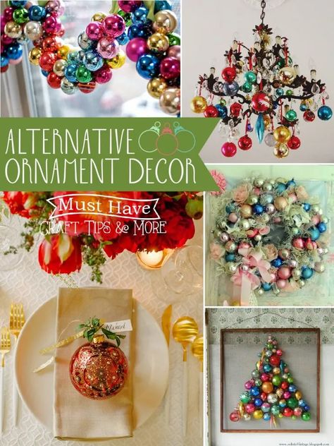 Ornament hoarder? Me, too! Try these alternative ornament decor options OTHER than putting them on your tree! Diy Snow Globe Ornaments, Creative Ideas For Christmas, Hello Christmas, Diy Snow Globe, Christmas Balls Decorations, Family Ornaments, Ornament Display, Globe Ornament, Old Christmas