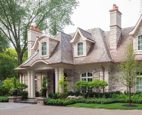 French Country Exterior, French Country House Plans, Suburban House, Traditional Exterior, Architecture Design Concept, French Cottage, Custom Home Designs, Country House Plans, French Country House