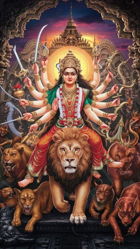 Durga Devi Photos, Durga Goddess Art, Durga Devi Images, Durga Wallpaper, Shardiya Navratri, Durga Maa Pictures, Venkateswara Swamy Images Hd 1080 Wallpaper, Navratri Devi Images, Maa Kali Images