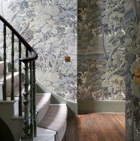 Gallery | HOUSE OF HACKNEY Wallpaper Stairwell, Hackney Wallpaper, Foyer Wallpaper, Wallpaper Hallway, House Of Hackney Wallpaper, Gallery House, Hallway Wallpaper, House Of Hackney, British Interior