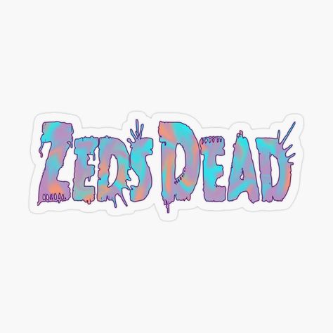 Zeds Dead, Plastic Stickers, Decorate Notebook, Personalized Water Bottles, Pretty Wallpapers Backgrounds, Coloring Stickers, Glossier Stickers, Eye Catching Colors, Transparent Stickers