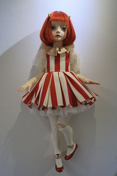 photo Ooak Art Dolls, Cool Dolls, Puppet Clothes, Creepy Porcelain Dolls, Creepy Puppet, Marionettes Puppets, Circus Ball, Marionette Doll, Strange Dolls