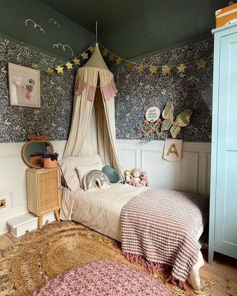 Whimsical Toddler Room, Magical Girls Bedroom, Fairytale Kids Room, Whimsical Toddler Girl Room, Girls Whimsical Bedroom, Whimsical Kids Bedroom, Whimsical Bedroom Kids, Kids Bedroom Aesthetic, Whimsical Girls Room