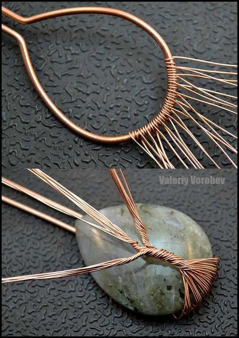 Weaving Wire, Wire Wrap Tutorial, Tree Of Life Wire, Tree Tutorial, Wrap Tutorial, Wire Wrapped Stone Jewelry, Wire Jewelery, Handmade Tree, Wire Wrap Jewelry Designs