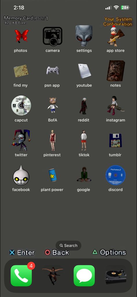 Retro Playstation Aesthetic, Ps2 Memory Card Icons, Ps2 Iphone Theme, Ps2 Widgets, Ps2 App Icons, Aesthetic Game Wallpaper, Ps2 Character Aesthetic, Horror Games Wallpaper, Playstation 1 Wallpaper