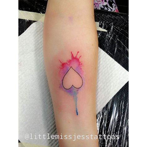 Jess Hannigan🌙 on Instagram: “Freehand upside down heart. ;) thanks lauren! #watercolourtattoo #adelaide #adelaidetattooartist #ladytattooer” Heart Tattoo Meaning, Upside Down Heart, Girl Thigh Tattoos, Tattoo Fonts Alphabet, Tattoo Watercolor, Watercolor Heart, Tattoo Meaning, Sleeve Tattoos For Women, Star Tattoos