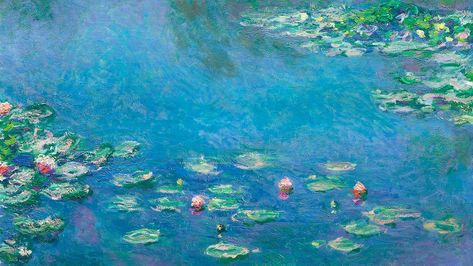 Monet Wallpaper, Vintage Desktop Wallpapers, Mac Backgrounds, 컴퓨터 배경화면, Macbook Air Wallpaper, Claude Monet Water Lilies, Monet Water Lilies, Desktop Wallpaper Art, Monet Paintings