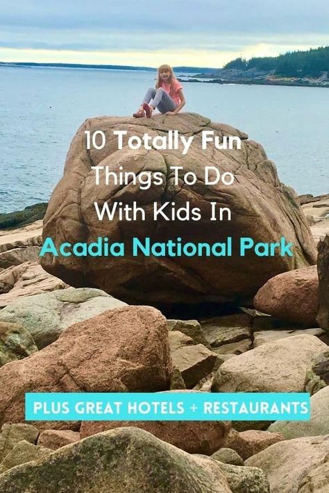 Tips on where to hike, bike and explore with kids in Acadia National Park. Plus hotel and restaurant recommendations in Bar Harbor. #acadia #NPS #barharbor #maine #thingstodo #carriageroads #biking #hiking #kids #hotels #restaurants #ideas Arcadia National Park, Acadia Maine, Acadia National Park Maine, Visit Maine, Bar Harbor Maine, Maine Vacation, Maine Travel, Hiking With Kids, Desert Island