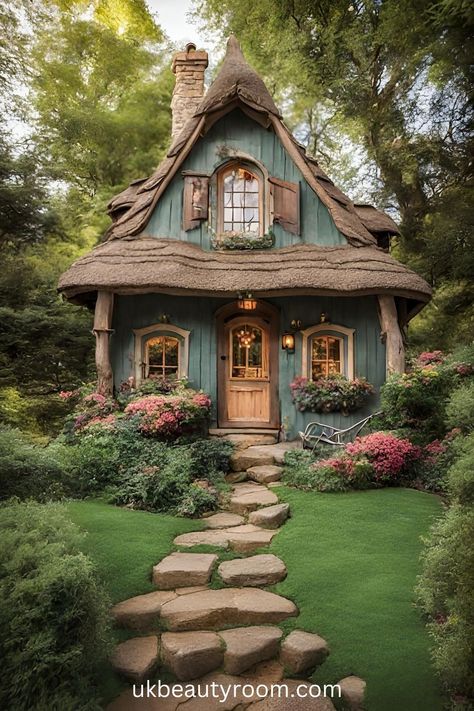 Storybook Cottage Straight out of a Fairytale - Are you looking for inspiration for your vision board? Check out these 21 dream houses, to spark your imagination and elevate your aspirations! Cobb Houses, Watercolor References, Fairy Cottages, Cute Small Houses, Whimsical Houses, Fairytale Houses, Ceramics Collection, Fantasy Cottage, Storybook House