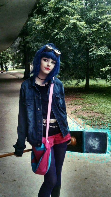 Gabriele Zamarian as Ramona Flowers Cosplay Memes, Funny Cosplay, Ramona Flowers, Vintage Halloween Costume, Cute Cosplay, Cosplay Ideas, Costume Outfits, Halloween Disfraces, Cosplay Outfits