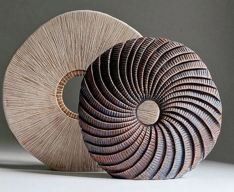 A Diverse Array of Textures Cloak Abstract and Figurative Ceramics by Artist Carlos Cabo | Colossal Wooden Sculptures, Organic Ceramics, Plaster Sculpture, Colossal Art, Ceramic Techniques, Plaster Art, Lion Art, Paint And Sip, Wood Creations