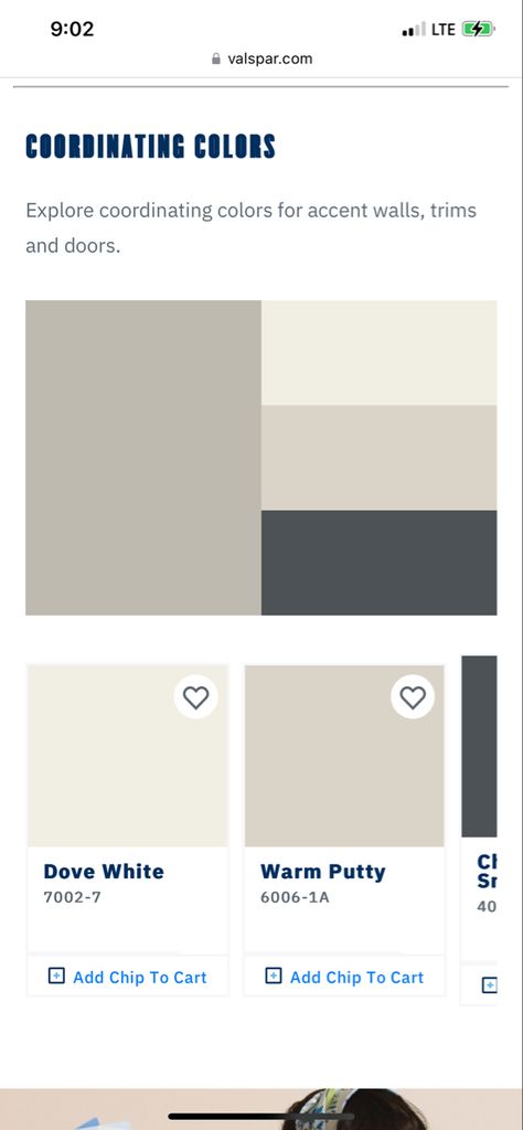 Valspar Frappe Paint Color Schemes, Valspar Paint Palette, Warm Putty Paint Color, Warm Putty Valspar Paint, Valspar Warm Putty, Putty Paint Color, Outdoor House Colors, Pitch Colour, Windowless Bathroom